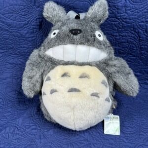 Sun Arrow Studio Ghibli My Neighbor Totoro Plush Grey Faux Fur Backpack NWT